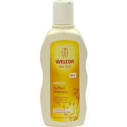 Shampooflasche von Weleda für trockenes, strapaziertes Haar.